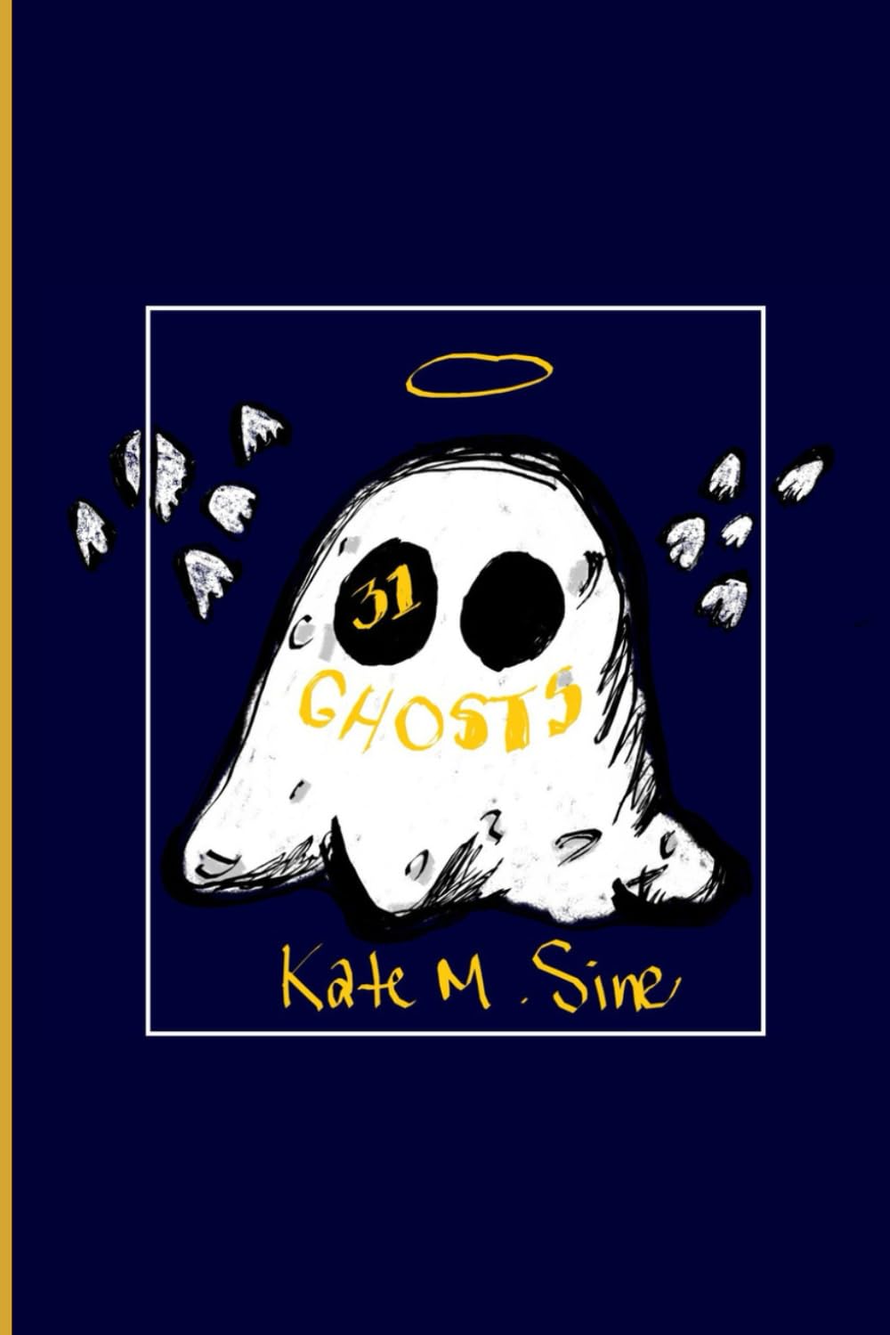 Book Cover - 31 Ghosts; ghost with halo